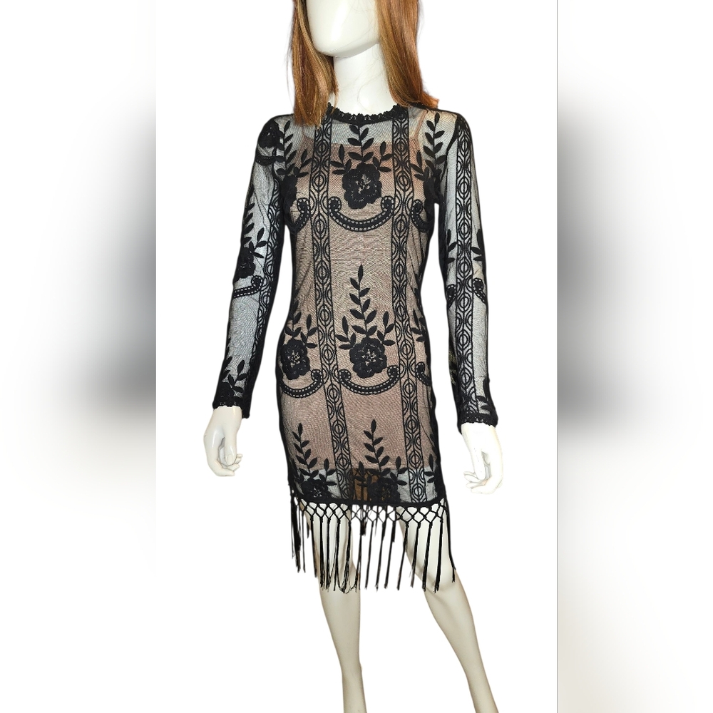 Elegant Black Lace Dress